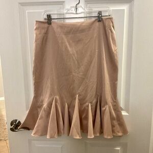 Beige Flounced Skirt